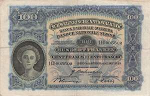 Schweiz 100 Franken 1943